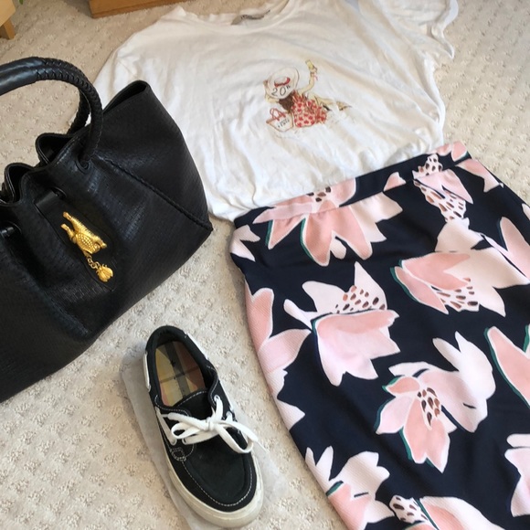 SzS/M bodycon ICONE Floral skirt - Picture 3 of 5